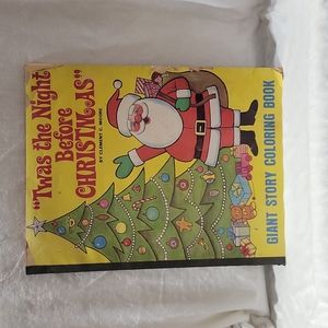 Vintage "Twas the Night Before Christmas" Giant Coloring Book